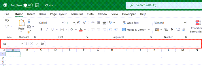 ¿Cómo ocultar o mostrar la barra de fórmulas en Excel? Formula Bar visible in ¿Cómo ocultar o mostrar la barra de fórmulas en Excel?