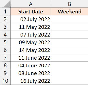 Comprobar si la fecha es el fin de semana