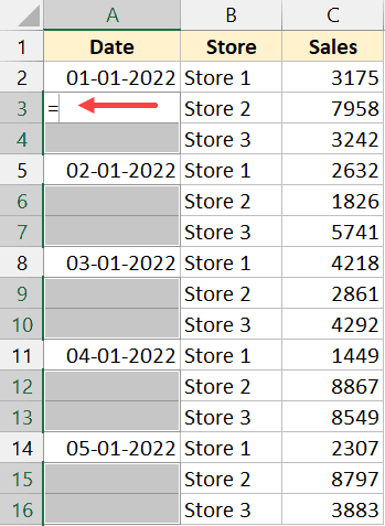 Copie y pegue varias celdas en Excel (adyacentes y no adyacentes) Ingrese igual para iniciar sesión en la celda activa