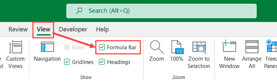 ¿Cómo ocultar o mostrar la barra de fórmulas en Excel? Mostrar ocultar barra de fórmulas en Excel