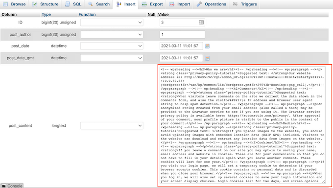 Cómo encontrar sus borradores guardados en WordPress (Guía para principiantes) Un mensaje con formato HTML