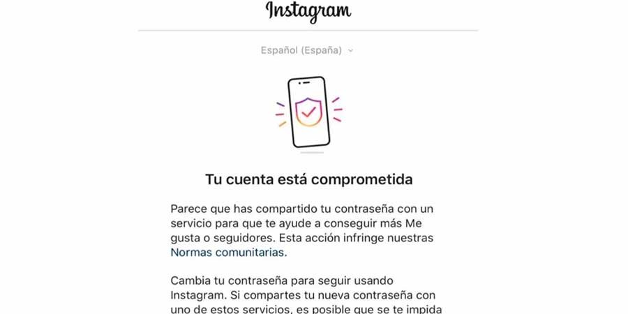 imagen de cuenta de instagram baneada ¿Cómo sabes si tu cuenta de Instagram ha sido baneada?
